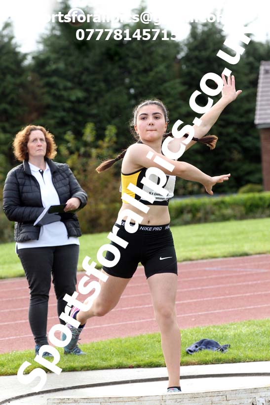 Shot putt, NECAA Open Meeting, Morpeth, Sunday, October 18th. David T. Hewitson/Sports for All Pics